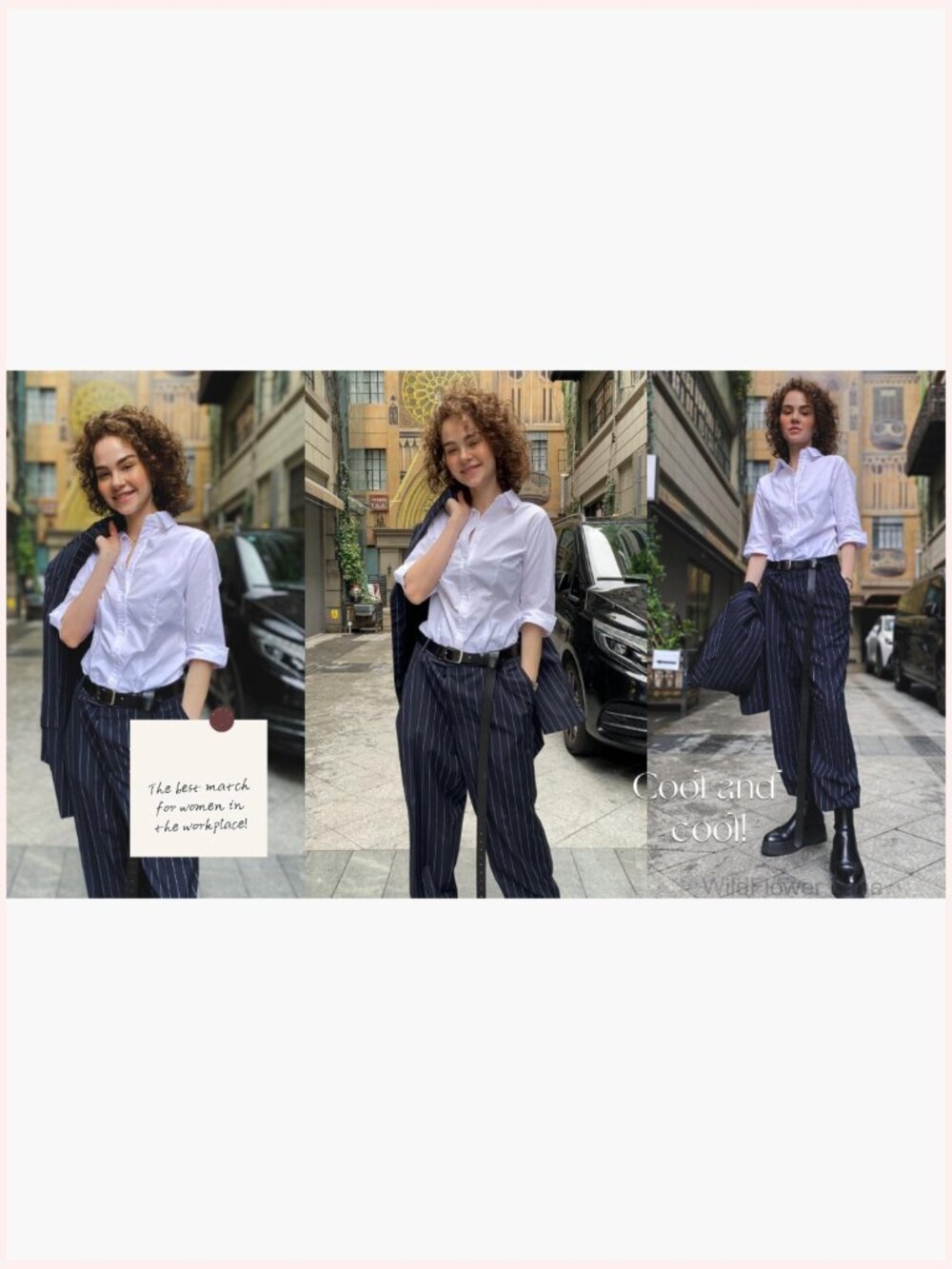 3/4 Sleeve Button Down Shirt Stretch Fit Blouse Top - Picture 6 of 7